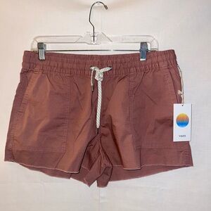 Vuori Brown Athletic Shorts with Elastic Waistband NWT